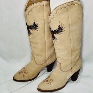 Zodiac vintage boho boots, 3” heel, size 7